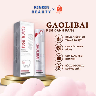 Kem Đánh Răng Gaolibai, Gel nano bạc trắng răng, thơm miệng, đánh bay cao răng, mảng bám chính hãng