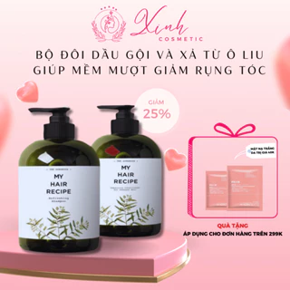 Combo Dầu Gội dầu Xả Từ Gừng Và Ô Liu MÚI XÙ Giúp Mềm Mượt Tóc, Giảm Chẻ Ngọn Và Rụng Tóc Mỗi Chai 500ml