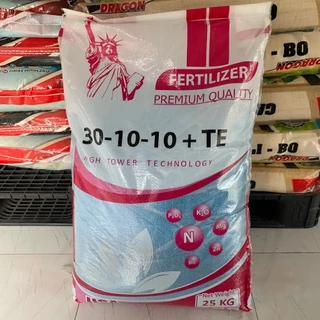 [ 1KG ] Phân bón NPK 30-10-10+TE - Cây Vọt Đọt Mạnh, Lá Xanh Tươi Tốt, Trái To Ngọt Nước