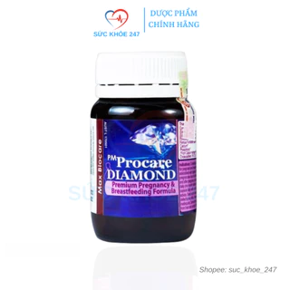 COMBO 2 Lọ PM Procare DIAMOND 30 Viên/Lọ - Bổ Sung Vitamin Và Khoáng Chất Cho Mẹ Bầu, Sau Sinh