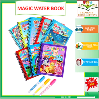 Magic Water Book - Tranh nước ma thuật nhiều chủ đề (mã TQ) kèm bút