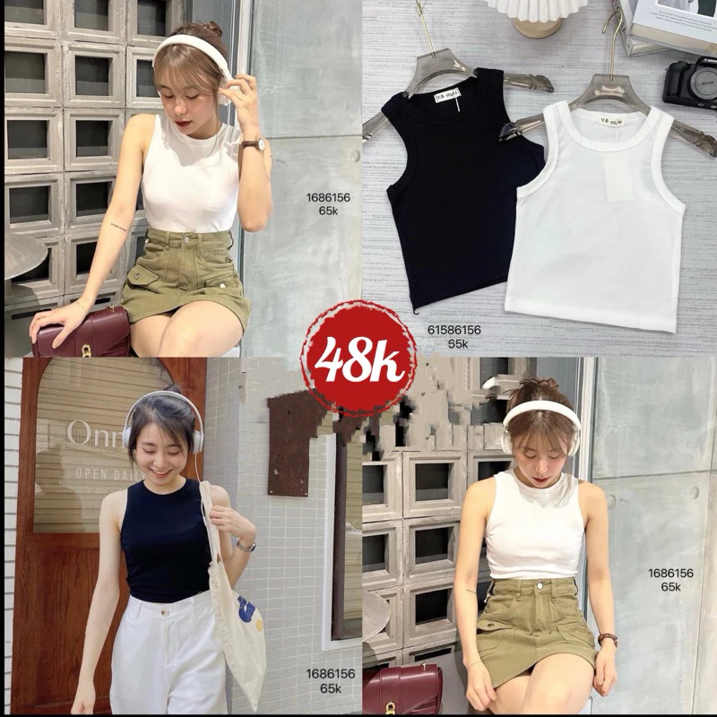 Áo Thun Ba Lỗ Croptop Form Ngắn BOCONGANH 1686156