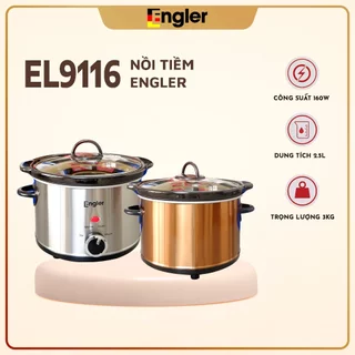 Nồi Tiềm Engler EL9116 Dung Tích 2.5L Lòng Sứ Ceramic cao cấp