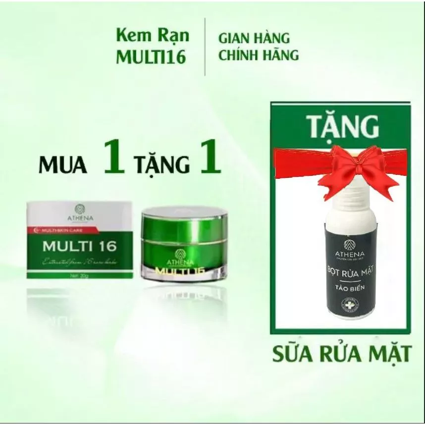 [SP CHÍNH HÃNG] Kem Rạn Da Multi 16 A Athena - Làm Mờ Rạn Da Sau Sinh Và Rạn Da Do Tăng Cân (20g)