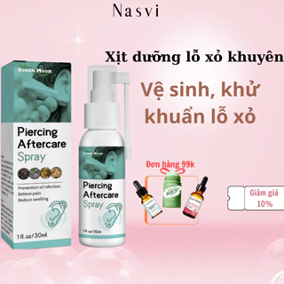 Vệ sinh lỗ xỏ khuyên tai mũi rốn Piercing Aftercare Spray xịt Bump thảo mộc tự nhiên lành tính - 30ml