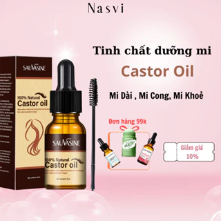 Dưỡng dài lông mi Sauvasine Castor Oil dưỡng ,Mi mọc dài nhanh dầy chân mi hiệu quả rõ rệt sau 2 tuần - 10ml