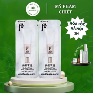 Sample Kem chống nắng Whoo Radiant White_Tone_Up Sunscreen Spf50+/pa++++