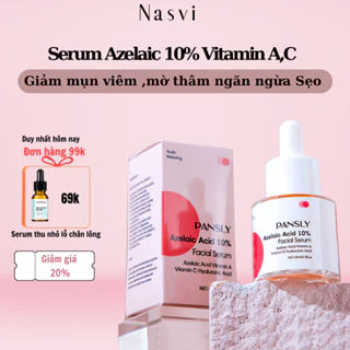 Serum giảm mụn mờ thâm Azelaic Acid 10% kết hợp Vitamin A,C cải thiện da xỉn màu sau mụn 15ml