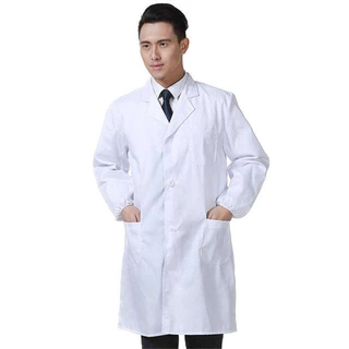Áo blouse nam nữ dài tay cao cấp (áo bác sĩ, dược sĩ, phòng thí nghiệm, thẩm mỹ viện)