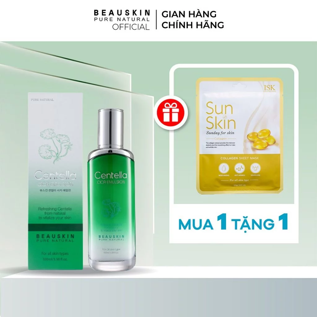 Nước Hoa Hồng BEAUSKIN Centella Cica Chiết Xuất Rau Má Cung Cấp Dưỡng Ẩm, Trắng Da Dung Tích 120ml