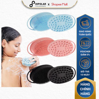 Bàn Chải Tắm Silicone Đa Năng DIPOLAR, Massage Tạo Bọt Tẩy Tết Bào Chết Phù Hợp Với Mọi Loại Da - DBCT01