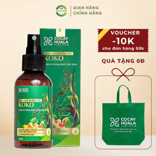 Xịt Mọc Tóc Hà Thủ Ô KoKo COCAYHOALA - Ngăn Rụng Tóc, Kích Thích Mọc Tóc, Giúp Tóc Mềm Mượt (100ml)