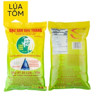 GẠO ÔNG CUA ST25 LÚA TÔM TÚI 5KG