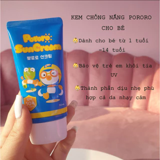 Kem chống nắng Pororo Sun Cream Korea Cho Bé (50ml)