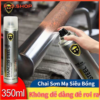 【🔥Rẻ】Sơn Bạc Mạ Crom Sơn Xịt Mạ Chrome Sáng Bóng 350ml - Chai Sơn Mạ Siêu Bóng-Sơn xe