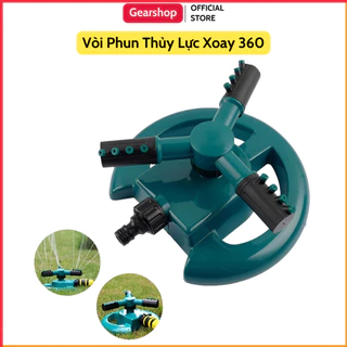 Vòi tưới cây xoay 360 độ có đế GEARSHOP - Vòi phun nước tưới cây tự động xoay 360 độ