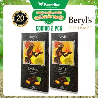 (Combo 2) Sô cô la Beryls Dark Chocolate 85g: Lựa Chọn Hoàn Hảo Cho Người Yêu Sô Cô La Đen