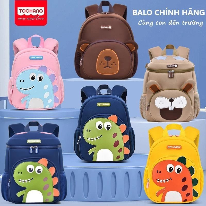 Balo cho bé mầm non, balo bé trai, balo trẻ em mẫu giáo đi học cho bé Từ 1-6 Tuổi ( Khủng Long Baby)