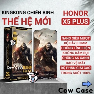 Cường lực Honor X5 Plus, X5 Kingkong full màn | Miếng kính dán bảo vệ màn hình Cowcase