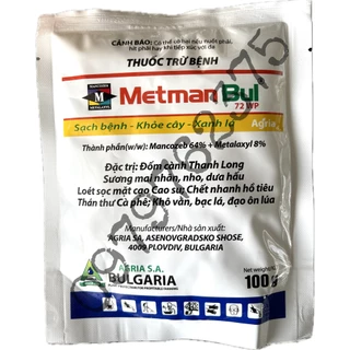 Thuốc Trừ Bệnh Cây Trồng - Metman Bul 72WP - Gói 100g