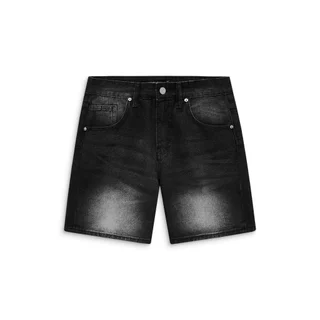 Quần Short Nam Denim Black Effect, Chất Vải Jean Cotton Thoải Mái,  QS0077, SOMEHOW