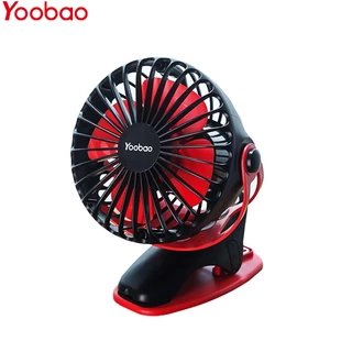 Quạt tích điện Yoobao F04 xoay 720 độ, dùng 32 giờ, 3 tốc độ gió, để bạn hoặc kẹp đều được