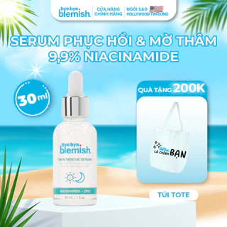 Serum 9,9 % Niacinamide Phục Hồi Da, Se Khít Lỗ Chân Lông Bye Bye Blemish Skin Rescue Serum 30ml