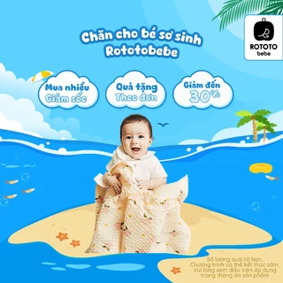 Chăn em bé sơ sinh Rototo Bebe chất liệu Ripple