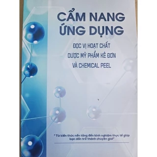 sách cẩm nang ứng dụng đọc vị hoạt chất dược mỹ phẩm ke đơn