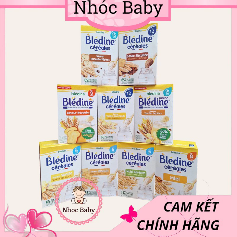 Bột lắc sữa Bledina cho bé 6m+ hộp 400g (Pháp)