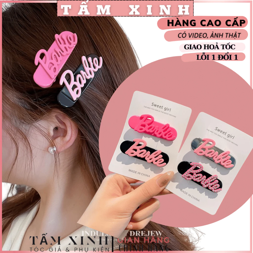 Kẹp tóc mái búp bê barbie dễ thương hottrend hàng tuyển chọn 0001