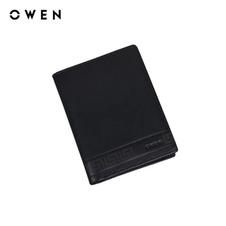 [SALE SN ĐẾN 50%] OWEN - Ví da màu Đen chất liệu Da thật - VD232679