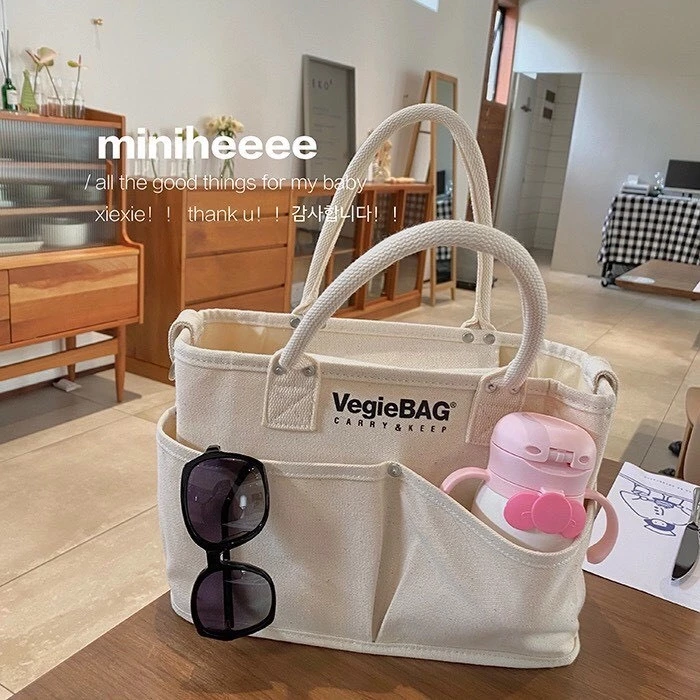 Túi Bỉm Sữa Đa Năng VEGIEBAG Cho Mẹ Và Bé Size To 22x32cm