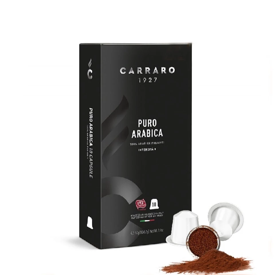 Cà phê viên nén Carraro - Dùng cho máy Nespresso - Hộp 10 viên | Nhập khẩu Ý