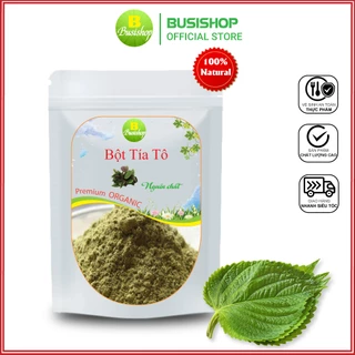 Bột lá tía tô nguyên chất 100g - Giảm mụn, sáng da, mờ thâm nám, hỗ trợ bệnh gout