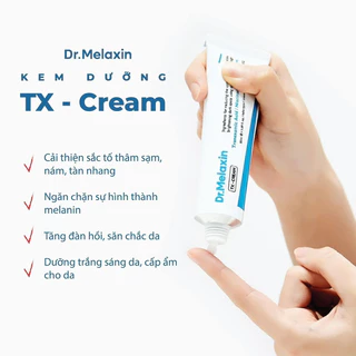 Kem Nám Dr Melaxin TX Cream 50ml ngừa nám , tàn nhang ,trắng da .đều màu cấp ẩm căng bóng da hạn 2026 ( Quà tặng mặt nạ)