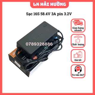 Sạc pin 16S 48V-58.4V 3A cho pin 3.2v có quạt cao cấp