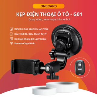 Giá Đỡ Điện Thoại Trên Xe Hơi Hít Kính - G01 Cao Cấp Đế TPU Chống Rơi, Kẹp Điện Thoại Trên Ô Tô