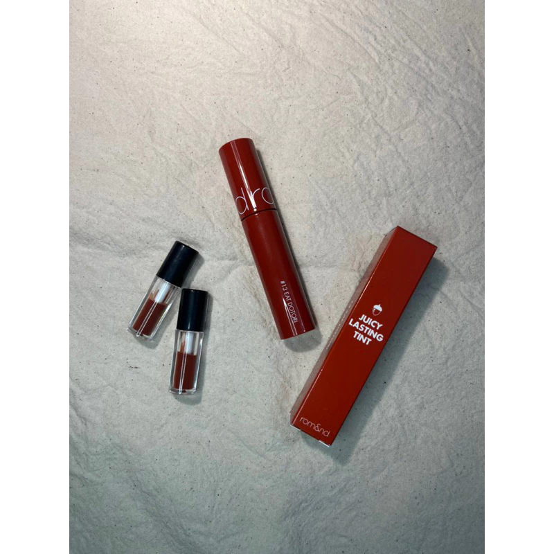 [SON CHIẾT][13 EAT DOTORI] Son Tint bóng siêu lì, căng mọng cho môi Hàn Quốc Romand Juicy Lasting Tint 5.5g