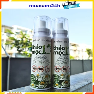 Bình xịt muỗi kiến gián sinh học thảo mộc 10s chai 100ml – Được BYT Chứng nhận, muasam24h