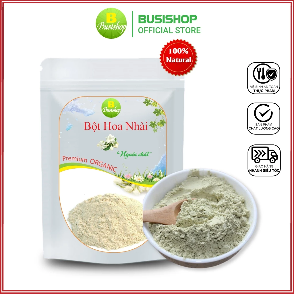 Bột hoa nhài nguyên chất 100g - Giảm tích mỡ, thanh nhiệt, giải độc, hết mụn