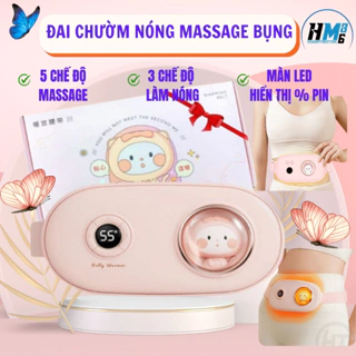 Túi Chườm Nóng Massage Bụng kinh, Đai Chườm Bụng Kinh Làm Ấm Giảm Đau Nhanh Bụng,Lưng