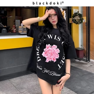 Áo thun overisze BLACKDOKI Blossom , áo phông basic hiện đại cá tính chất cotton dày dặn oversize