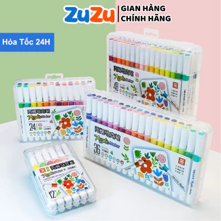 Acrylic Maker Màu Tô Vẽ Cao Cấp Bút Lông Màu 48/24/12