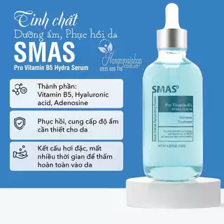 Serum Cấp Ẩm Phục Hồi Giảm Mụn Trắng Da SMAS Pro Vitamin B5 Hydra 120ML