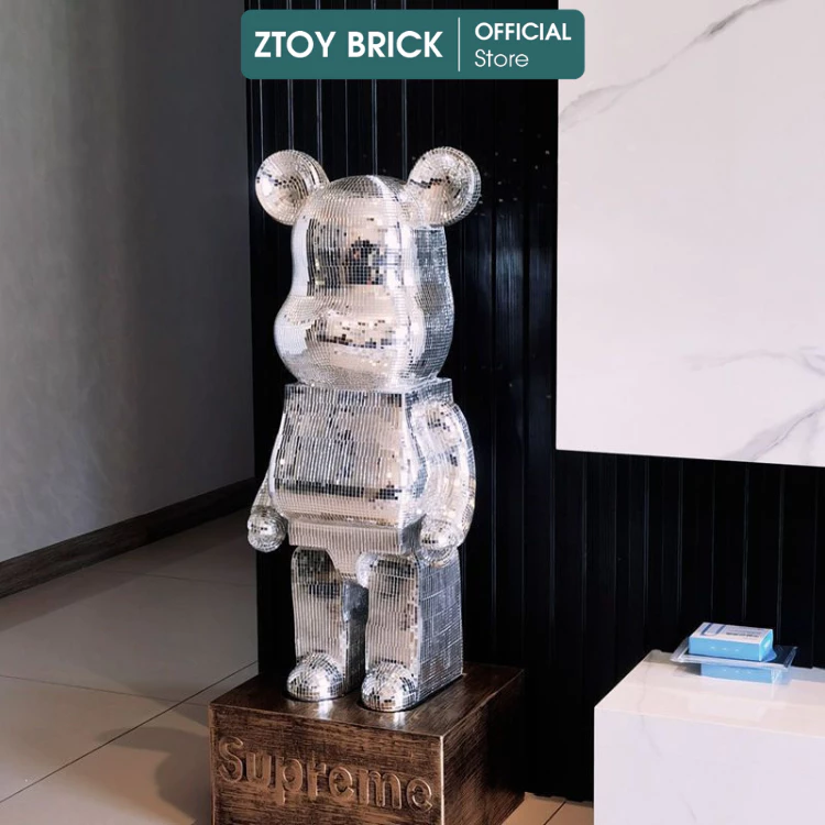 [ 50CM ] Bearbrick Gấu size to 50cm - 80cm blig blig lấp lánh , trang trí decor làm quà tặng sang chảnh  ZTOY BRICK