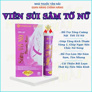 [ MUA 1 ĐƯỢC 2] Sủi SÂM TỐ NỮ Placenta Nano, Hỗ trợ tăng cường nội tiết tố, giúp săn và tăng kích thước vòng 1