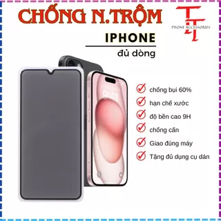 Cường lực chống nhìn trộm 11 pro max 12 pro max 13 promax x xr xs max 7 8 plus 14 15promax pro