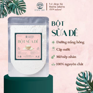 [TẶNG BỘ GÁO DỪA ĐƠN 99K] Bột Sữa Dê Hapicare - 100% nguyên chất - Dưỡng trắng, Sáng da, Mờ thâm