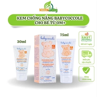 Kem chống nắng cho bé Babycoccole 0M+ an toàn cho trẻ sơ sinh & em bé da nhạy cảm SPF 50+ 30ml/75ml